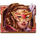 สัญลักษณ์พิเศษ สาวใส่หน้ากากสีแดง เกม SHADOW SOCIETY ค่าย RED TIGER