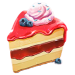 สัญลักษณ์พิเศษ เค้กสตอเบอร์รี่ เกม CAKE ICE CREAM ค่าย RED TIGER