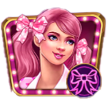 สัญลักษณ์พิเศษ เด็กเสริฟ์ผมชมพู เกม PEGGY SWEETS ค่าย RED TIGER