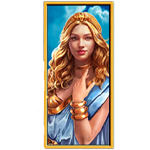 สัญลักษณ์พิเศษ เทพีเฮเลน เกม GODS OF TROY MEGAWAYS ค่าย RED TIGER