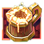 สัญลักษณ์พิเศษ แก้วเบียร์ เกม GOOD LUCK CLUSTERBUSTER ค่าย RED TIGER