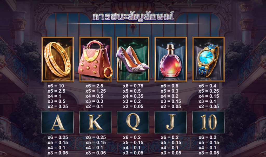 สัญลักษณ์เกม TRILLIONAIRE MEGAWAYS ค่าย RED TIGER