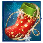 สัญลักษณ์พิเศษ ถุงเท้า เกม JINGLE WAYS MEGAWAYS ค่าย RED TIGER