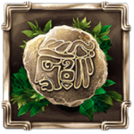 สัญลักษณ์พิเศษ รูปแกะสลัก เกม YUCATANS MYSTERY ค่าย RED TIGER