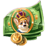 สัญลักษณ์พิเศษ เงิน เกม DOGGY RICHES MEDGAWAYS ค่าย RED TIGER