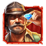 สัญลักษณ์พิเศษ นักสำรวจชาย เกม JACKPOT HUNTER ค่าย PRAGMATIC PLAY