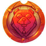 สัญลักษณ์พิเศษ โล่รูปหมี เกม WILD NORDS ค่าย RED TIGER
