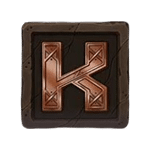 ตัวอักษร K เกม ANVIL AND ORE ค่าย MICROGAMING SLOT