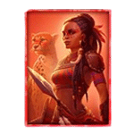 หญิงสาวผู้ถือหอก เกม AFRICA X UP ค่าย MICROGAMING SLOT