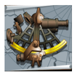 อุปกรณ์นำทางแบบเซ็กซ์แทนท์ เกม AGE OF DISCOVERY ค่าย MICROGAMING SLOT