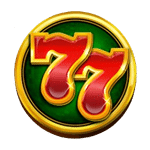 เลข 77 กรอบสีเขียว เกม 777 ROYAL WHEEL ค่าย MIVROGAMING SLOT