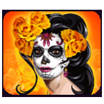ตัวละครสีส้ม เกม BEAUTIFUL BONES ค่าย MICROGAMING SLOT