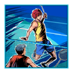 นักกีฬาตีแบดสีฟ้า เกม BADMINTON HERO ค่าย MICROGAMING SLOT