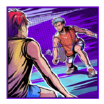 นักกีฬาตีแบดสีม่วง เกม BADMINTON HERO ค่าย MICROGAMING SLOT