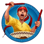 นักตีกลอง เกม DRAGON DANCE ค่าย MICROGAMING SLOT