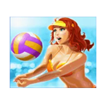 ผู้หญิงใส่บิกินี่สีส้ม เกม BIKINI PARTY ค่าย MICROGAMING SLOT